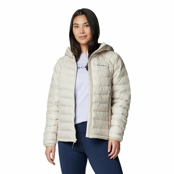 Columbia Powder Lite II  Hooded Beige Women's Puffer Jacket