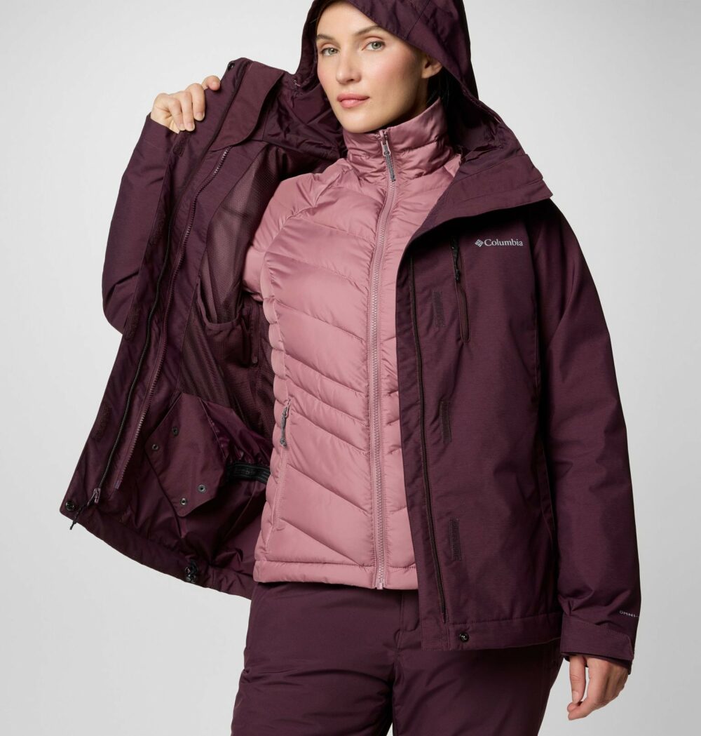 Columbia Whirlibird V Interchange 3IN1  Hooded Gray Women's Jacket