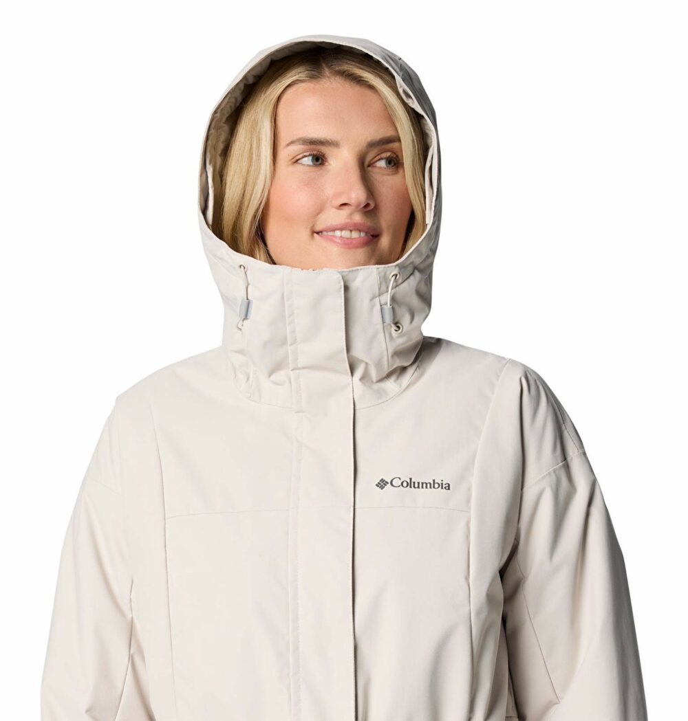 Columbia Hikebound II Long Insulated Hooded Beige Women's Jacket - Image 4