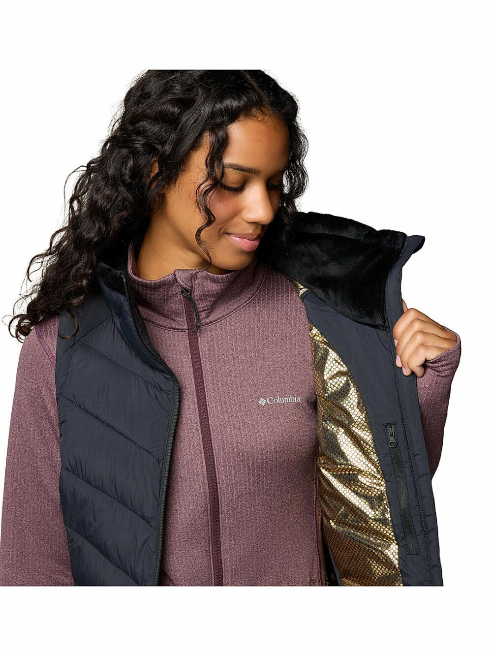 Columbia Womens Black Omni-Heat Infinity Joy Peak II Long Vest - Image 5